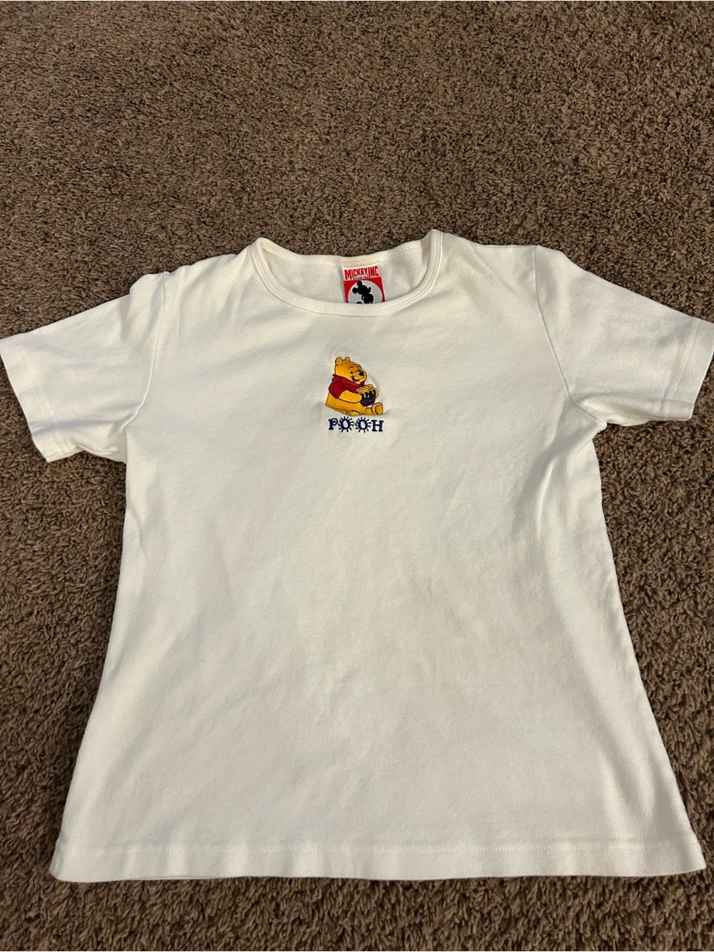 Vintage POOH Mickey inc t shirt embroidered
